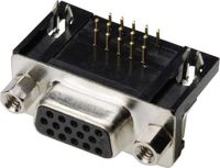 ASSMANN WSW A-HDF 26 A-KG/T D-sub female connector 90 ° Aantal polen: 26 Solderen 1 stuk(s)