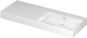Wastafel INK Unlimited Wastafel Porselein Rechts Zonder Kraangat - 1200x450x110 mm - Glans Wit