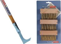 Talen Tools Set van 1 onkruidkrabber en 3 onkruidborstels