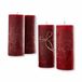 LOBERON Kaars set van 4 Homel rood