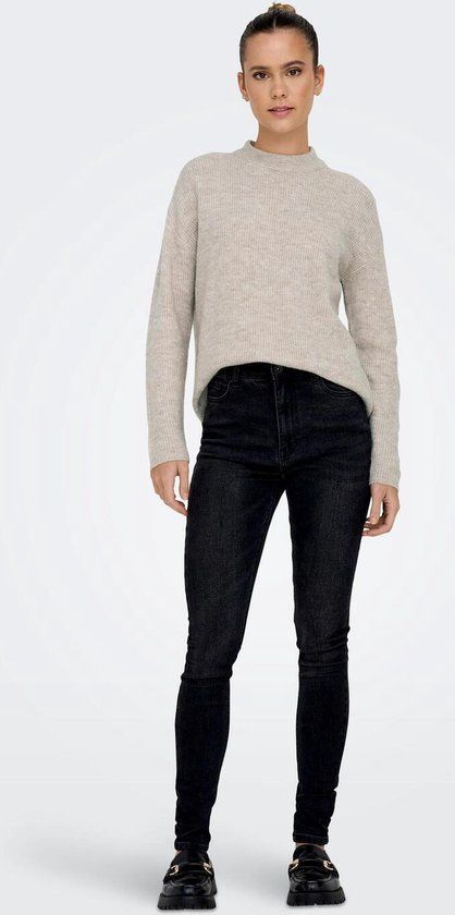 ONLY ONLCAMILLA Trui Dames - Ecru - Maat XS