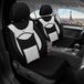BREMER SITZBEZÜGE Autostoelhoezen voor Fiat Doblo Bj ab 2010 – Stoelhoezen voor bestuurder en passagier in Zwart/Wit