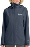 Jack Wolfskin Trailtime 2L Jas Dames - Donkerblauw - Maat XL