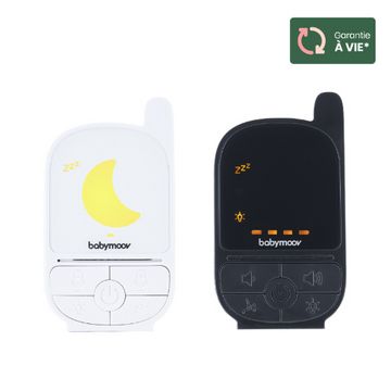 Babymoov Babyfoon - Analoog - Zwart/Wit - 500m Bereik - Nachtlampje - Talk-back