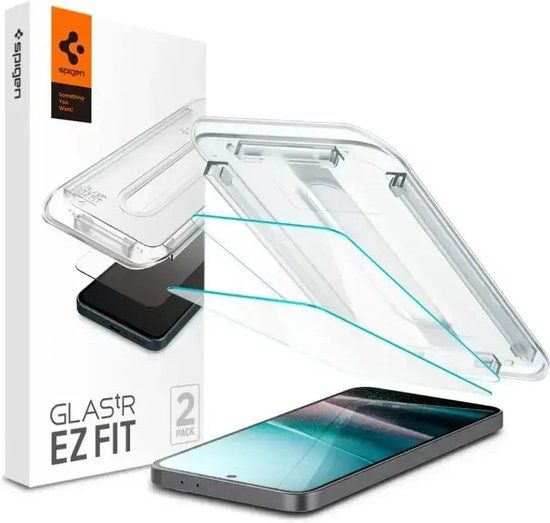 Spigen Screenprotector met montage frame geschikt voor Samsung Galaxy A36 - 2 Pack - Glas