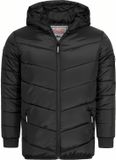 Lonsdale Bryngwyn jongensjas met capuchon, zwart