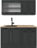 Vicco R-Line Eenpersoonskeuken – 140 cm zonder werkblad Antraciet landhuis/antraciet