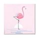 Homemania Afbeelding flamingo-dieren voor woonkamer, slaapkamer, meerkleurig, 60 x 3 x 60 cm, HM20KNV60 x 60 – 155, polyester, hout