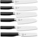 Kai Tim Mälzer Kamagata set de cuisine, couteaux de cuisine, 6 couteaux + sac, acier inoxydable, POM, 7 pièces, set TMK
