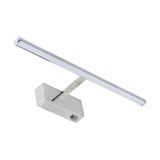 WatioWave LED-wandlamp voor badkamer, 8 W, IP44, 4000 K, 1070 lm, 405 mm, verchroomd, Marta