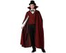 Atosa Vampierkostuum voor volwassenen, voor heren, graaf Dracula, horrorkostuums voor Halloween, carnaval, themafeesten, inclusief cape, vest, broek, comfortabel, grappig en origineel, XXL