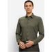OLYMP No. Six 24/Seven Super Slim Jersey overhemd groen, Effen
