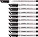STABILO - OHPen universal - Uitwisbare marker - M-Punt 1.0 mm - 10 Stuks - Zwart
