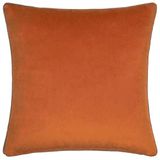 Paoletti Meridian kussensloop, polyester, pompoen/mokka, 55 x 55cm