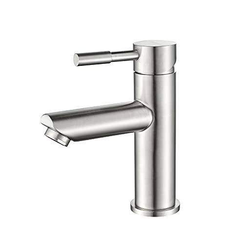 Ibergrif world, stainless steel washbasin tap, monozano mixer for washbasin, polished nickel