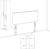 vidaXL Bedframe met hoofdeinde, fluweel, zwart, 180x200 cm