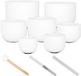 Crystal Sela SECF-SET Crystal Singing Bowl Set - Frosted 440 Hz