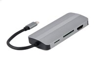 Gembird A-CM-COMBO8-02 USB Hub - 8-in-1 Multi Adapter - USB-C Dock