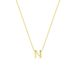 Lucardi Dames Ketting met letter hanger - 9 karaat - Geelgoud - 43 cm