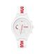 HUGO Analoog multifunctioneel kwartshorloge voor heren, #LIT Multi Collectie met zwarte of witte siliconen armband