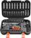 VEVOR 70-delige doppenset, ratelsleutelset, 6,4 mm aandrijving, SAE en metrisch, diep en ondiep, gereedschapsset voor monteurs met bits en accessoires, opbergkoffer, CR-V-gelegeerd staal, voor autoreparatie