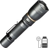 Led's work Oplaadbare LED Zaklamp - 1200 Lumen - IPX7 Waterdicht - Met 3 lichtstanden