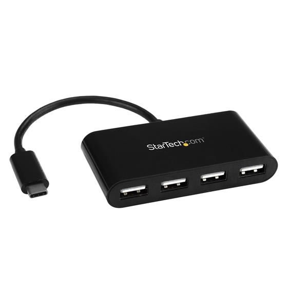 StarTech.com USB-C Hub - 4x USB-A 2.0 - Mini Hub - Zwart