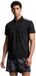 Emporio Armani Polo à col court à rayures en coton noir XXL Hommes