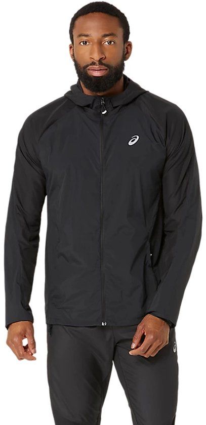 Asics Road Packable Jacket Hardloopjas Heren - Zwart, Maat M