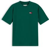 Tommy Hilfiger Kids T-shirt - donkergroen - Unisex - Katoen - Korte mouw - Maat 5