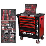 Royaltronic Werkplaatswagen RT6X6 gereedschapswagen 6 laden met gereedschap gevuld