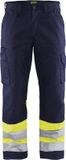 Blåkläder Werkbroek High Vis 1564-1811 - Marine/High Vis Geel - D108