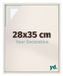 yd Cadre photo 28x35 cm Blanc Mat - Cadre pour toile - MDF Lyon
