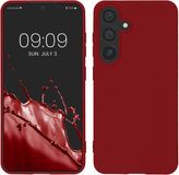 kwmobile telefoonhoesje geschikt voor Samsung Galaxy S25 - Hoesje voor smartphone - Back cover in rabarber rood