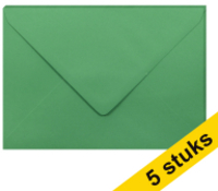 Clairefontaine Gekleurde Enveloppen - Bosgroen - C5 - 5 Stuks