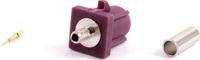 FAKRA D connecteur, pince à sertir pour 1,32 mm, violet, coaxial, pour voitures