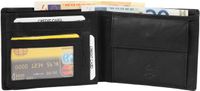 Excellanc Leren Portemonnee Billfold Heren Zwart