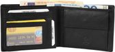 Excellanc Leren Portemonnee Billfold Heren Zwart
