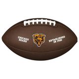 Wilson American Football NFL TEAM LOGO, officiële maat, gemengd leer, bruin