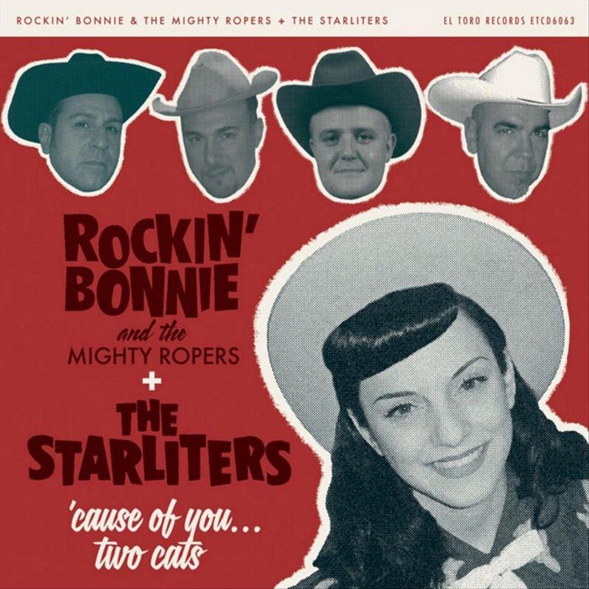 Sonic Rockin' Bonnie & The Mighty Ropers/The Starliters - Split