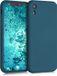 kwmobile telefoonhoesje geschikt voor Apple iPhone XR - Hoesje voor smartphone - Back cover in mat petrol