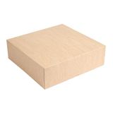 50 Thepack 50 stuks taartdozen zonder venster, 240 g/m², 26 x 26 x 8 cm, natuurlijk golfkarton, nano-micro