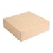 50 Thepack 50 stuks taartdozen zonder venster, 240 g/m², 26 x 26 x 8 cm, natuurlijk golfkarton, nano-micro