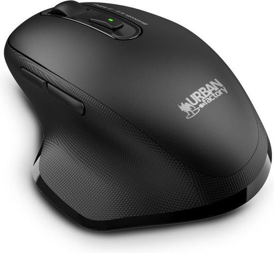 Urban Factory ONLEE PRO DUAL Muis Rechtshandig RF-draadloos + Bluetooth Optisch 1600 DPI Zwart