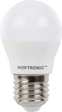 HOFTRONIC E27 LED Lamp - 4,8 Watt 470 lumen - 2700K Warm wit licht - Grote fitting - Vervangt 40 Watt - G45 vorm