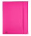 Favorit 400102284 archiefdeksel 3 flappen met elastiek, 24 x 33 cm, fluo roze