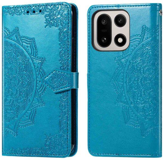 imoshion Hoesje - Geschikt voor OnePlus 15 - Mandala Bookcase - Turquoise
