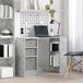 Maison Exclusive Bureau Gris Béton 100 x 40 x 75 cm Bois d'ingénierie