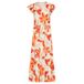 Smashed Lemon Gebloemde Zomerjurk Oranje