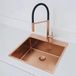 Pure.Sink Spoelbak 54x52 cm Rose Koper met kraangatbank PCM5040T-62